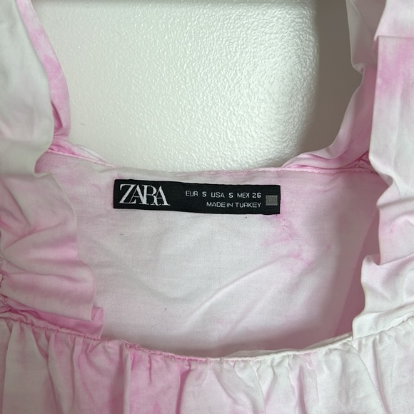 ZARA pink tie-dye top, size S - Picture 3 of 3